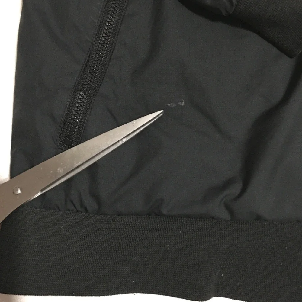 Nike Windbreaker Jacket Youth XL Black Full Zip Hooded Mesh Lined